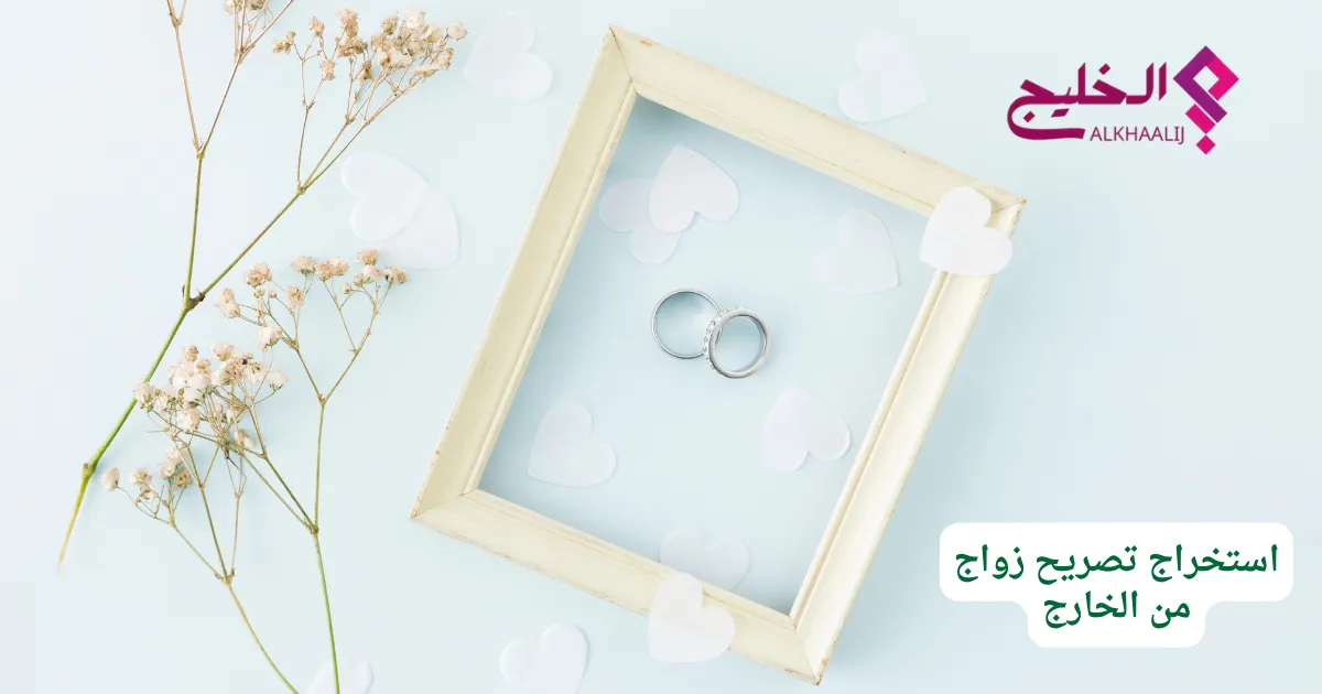 استخراج تصريح زواج من الخارج